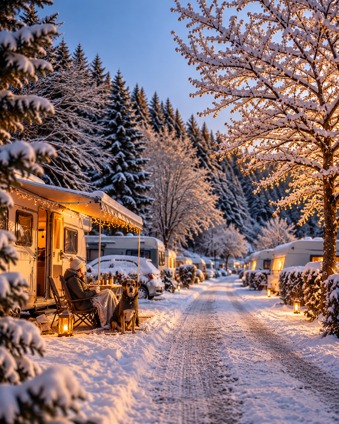 Winterzauber im verschneiten Campingpark (1)